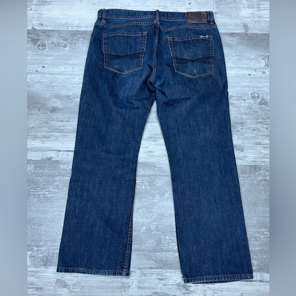 Seven7 Dark Wash Denim Straight Fit Jeans 36x30 - Picture 4 of 8